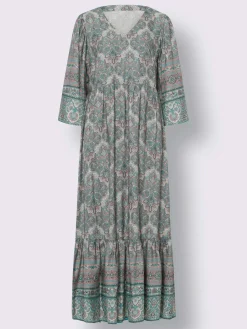 Linea Tesini Robes<Robe d'été qualité tissée