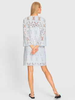 Rick Cardona Robes<Robe en dentelle dentelle florale ajourée