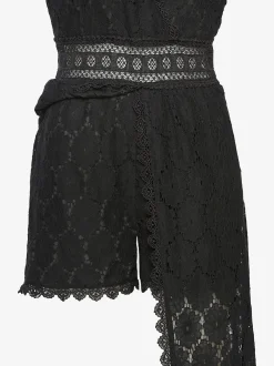 Vivance Robes<Robe en dentelle encolure en v dégagée