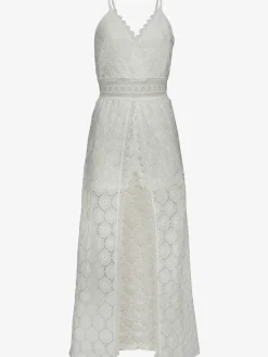 Vivance Robes<Robe en dentelle encolure en v dégagée