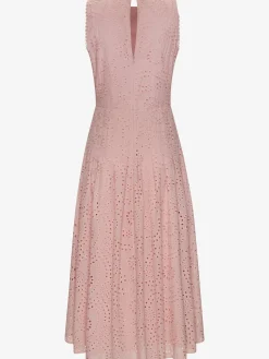 Buffalo Robes<Robe en dentelle robe d'été sans manches avec broderie ajourée