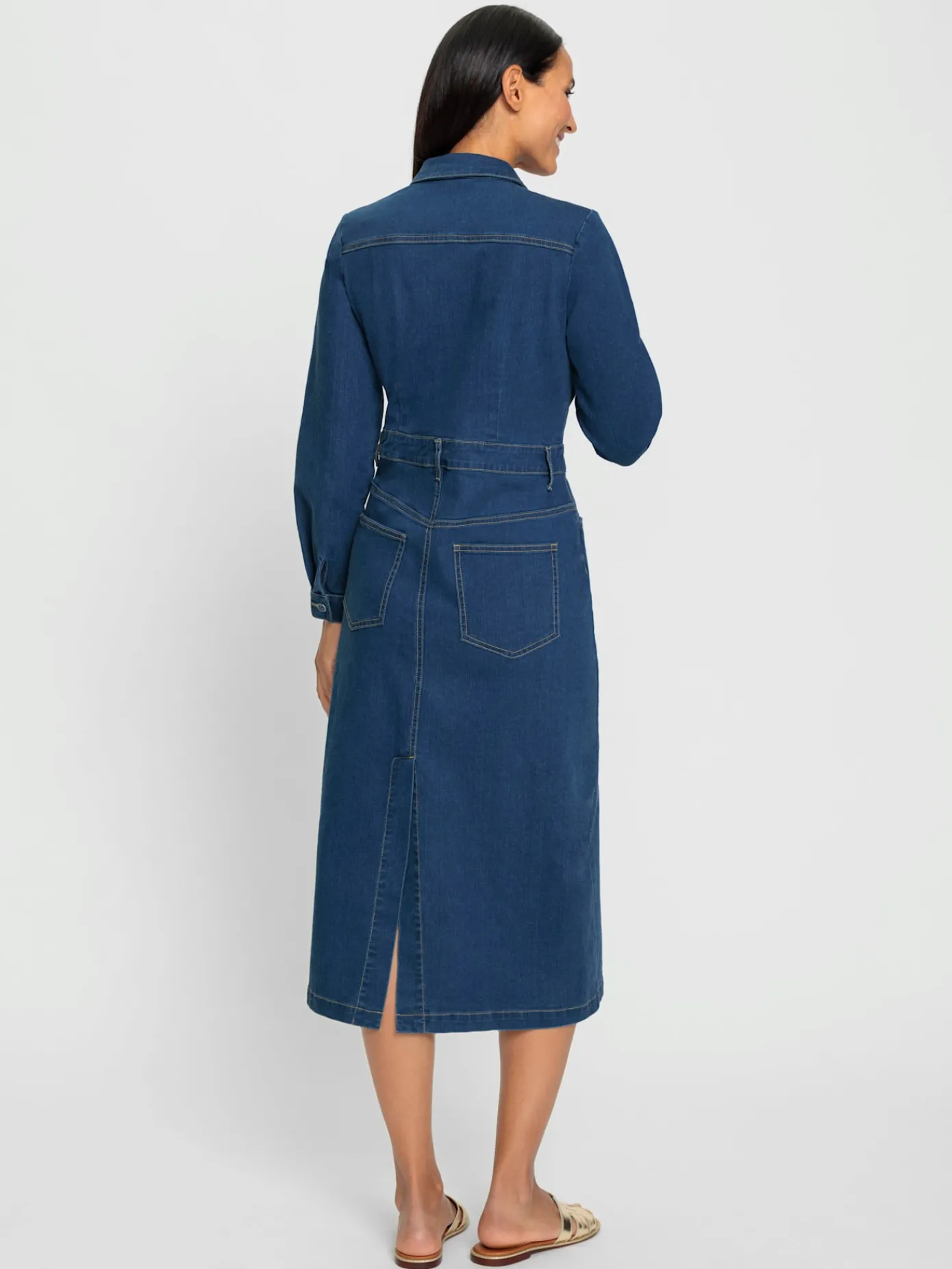 Rick Cardona Robes<Robe en jean denim doux