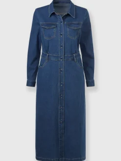 Rick Cardona Robes<Robe en jean denim doux