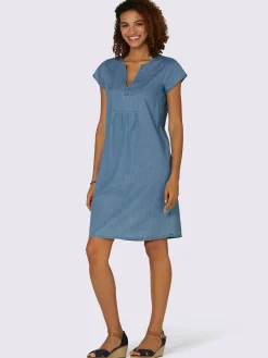 Collection L Robes<Robe en jean pur coton