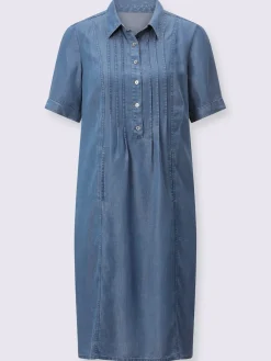 Collection L Robes<Robe en jean pur lyocell