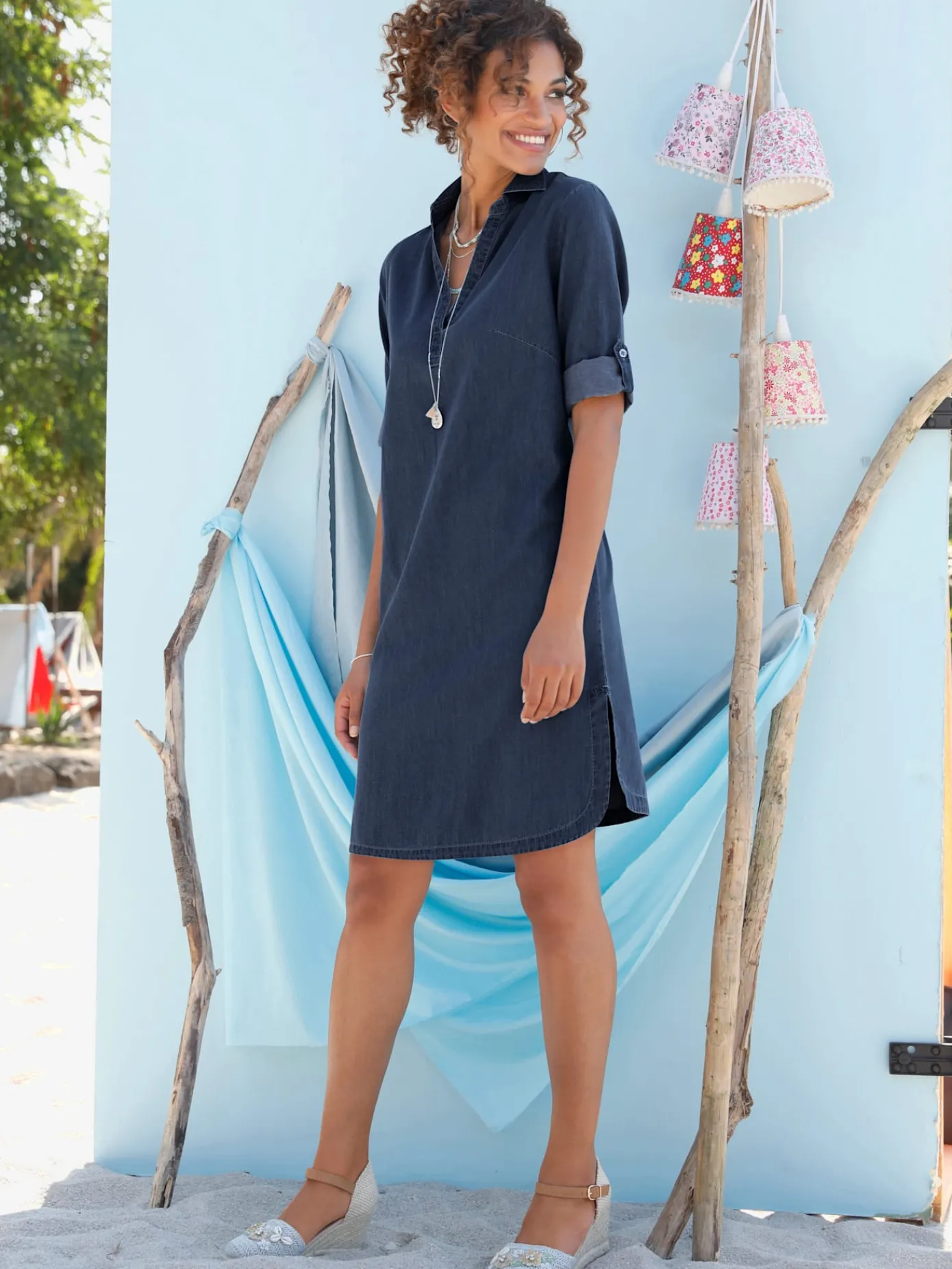 Collection L Robes<Robe en jean qualité tissée