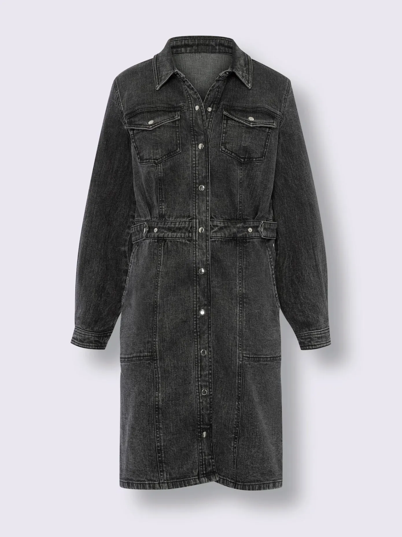 Mandarin Robes<Robe en jean superbe et tendance