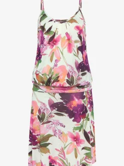 Beachtime Robes<Robe en jersey col v légèrement froncé