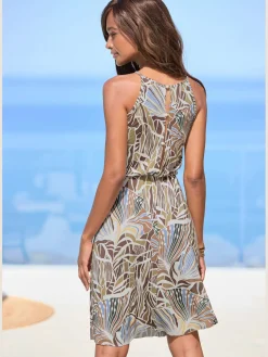 LASCANA Robes<Robe en jersey encolure américaine