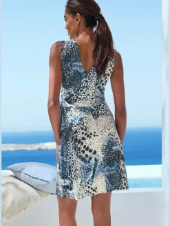 LASCANA Robes<Robe en jersey encolure en v dégagée, effet cache-cœur