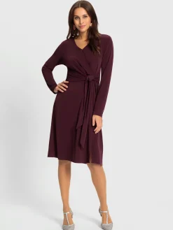 Fair Lady Robes<Robe en jersey encolure en v chevauchante