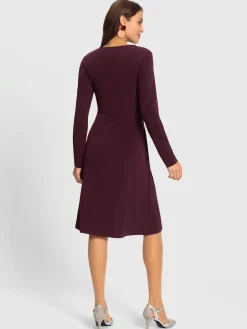 Fair Lady Robes<Robe en jersey encolure en v chevauchante