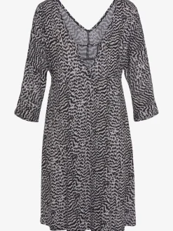 Vivance Robes<Robe en jersey encolure en v dégagée devant et au dos