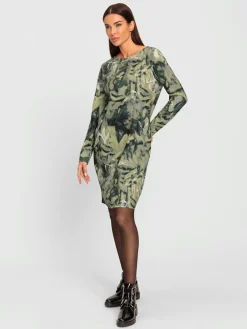 Rick Cardona Robes<Robe en jersey joli motif feuilles