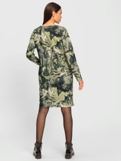 Rick Cardona Robes<Robe en jersey joli motif feuilles