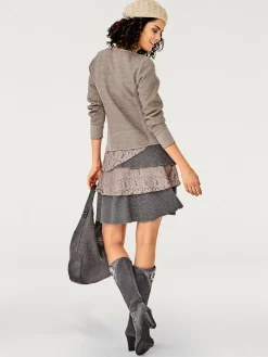 Linea Tesini Robes<Robe en jersey matières tendance