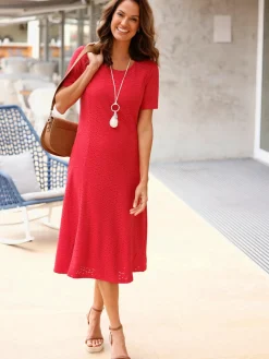 Robes<Robe en jersey polyester recyclé