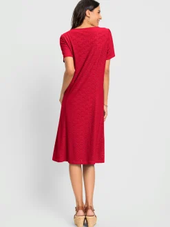 Robes<Robe en jersey polyester recyclé