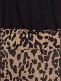 Buffalo Robes<Robe en jersey robe léopard courte pour l'été