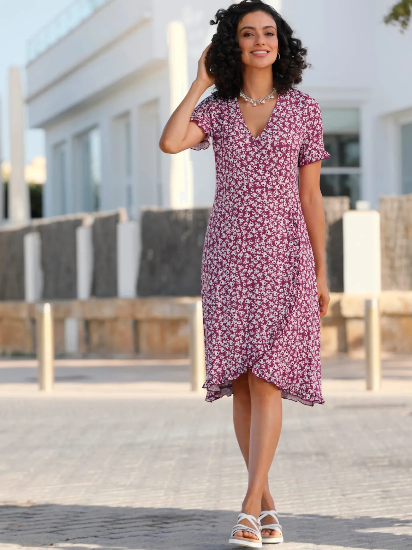 Robes<Robe en jersey viscose