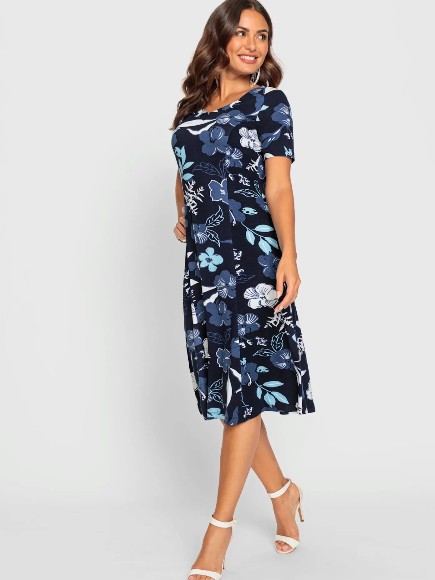 Robes<Robe en jersey viscose