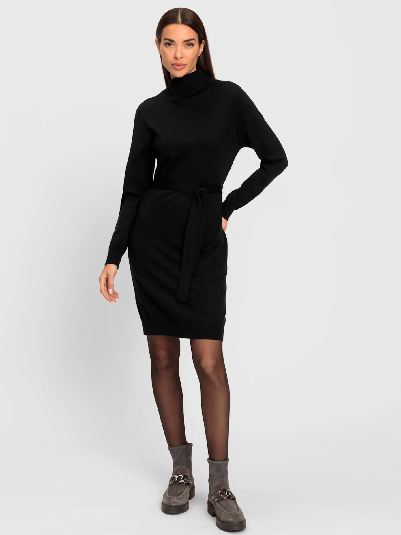 Rick Cardona Robes<Robe en tricot col roulé flatteur