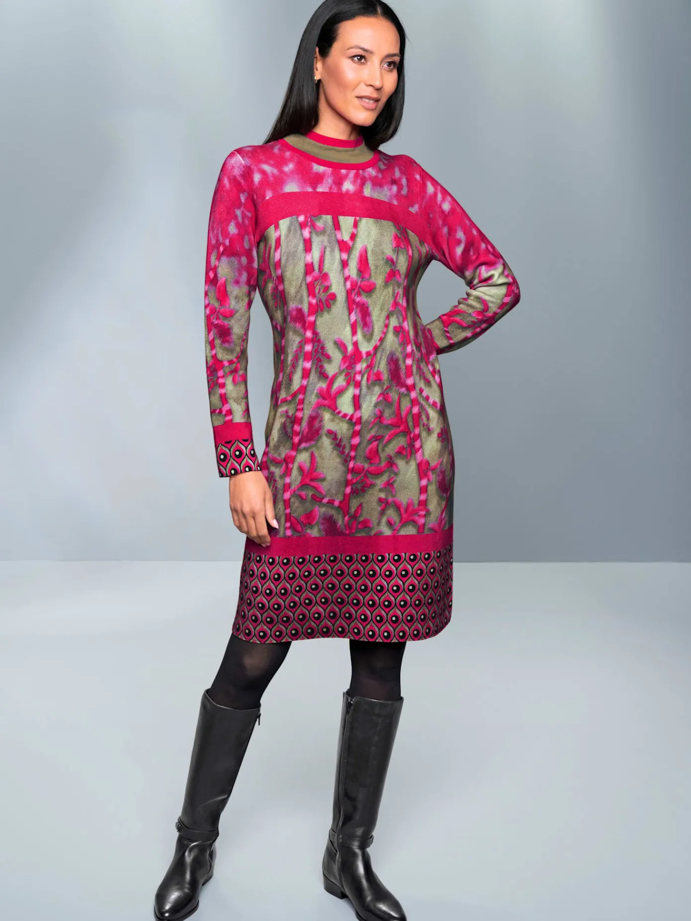 Rick Cardona Robes<Robe en tricot imprimé original