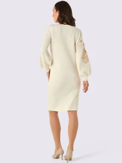 CREATION L PREMIUM Robes<Robe en tricot mélange mérinos/cachemire