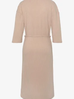 LASCANA Robes<Robe en tricot robe longue côtelée avec encolure en v