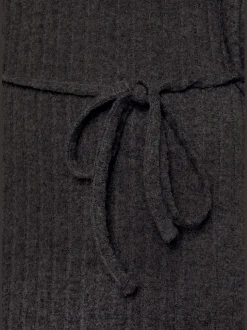 LASCANA Robes<Robe en tricot robe longue côtelée avec encolure en v