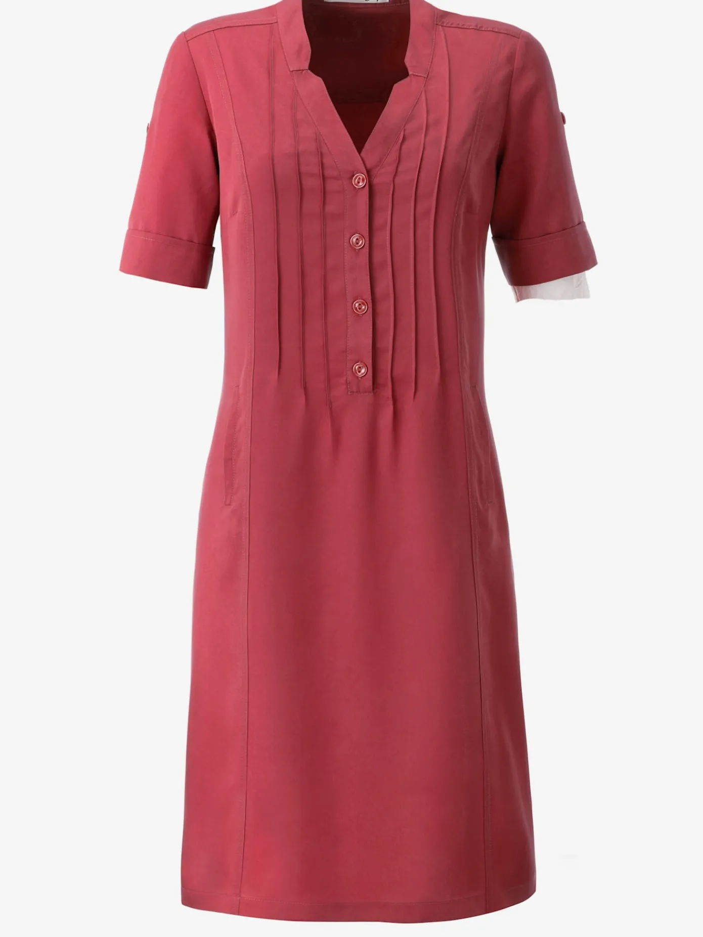 Collection L Robes<Robe femme col v et 2 poches raglan verticales