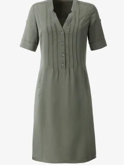 Collection L Robes<Robe femme col v et 2 poches raglan verticales