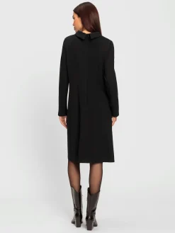 Rick Cardona Robes<Robe fourreau grand col roulé