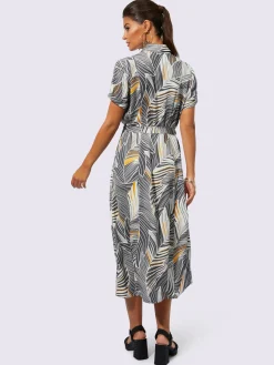 Creation L Robes<Robe imprimée avec viscose (ecovero)