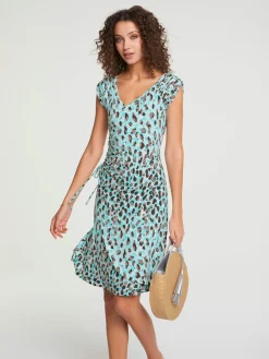 Ashley Brooke Robes<Robe imprimée effet cache-cœur tendance