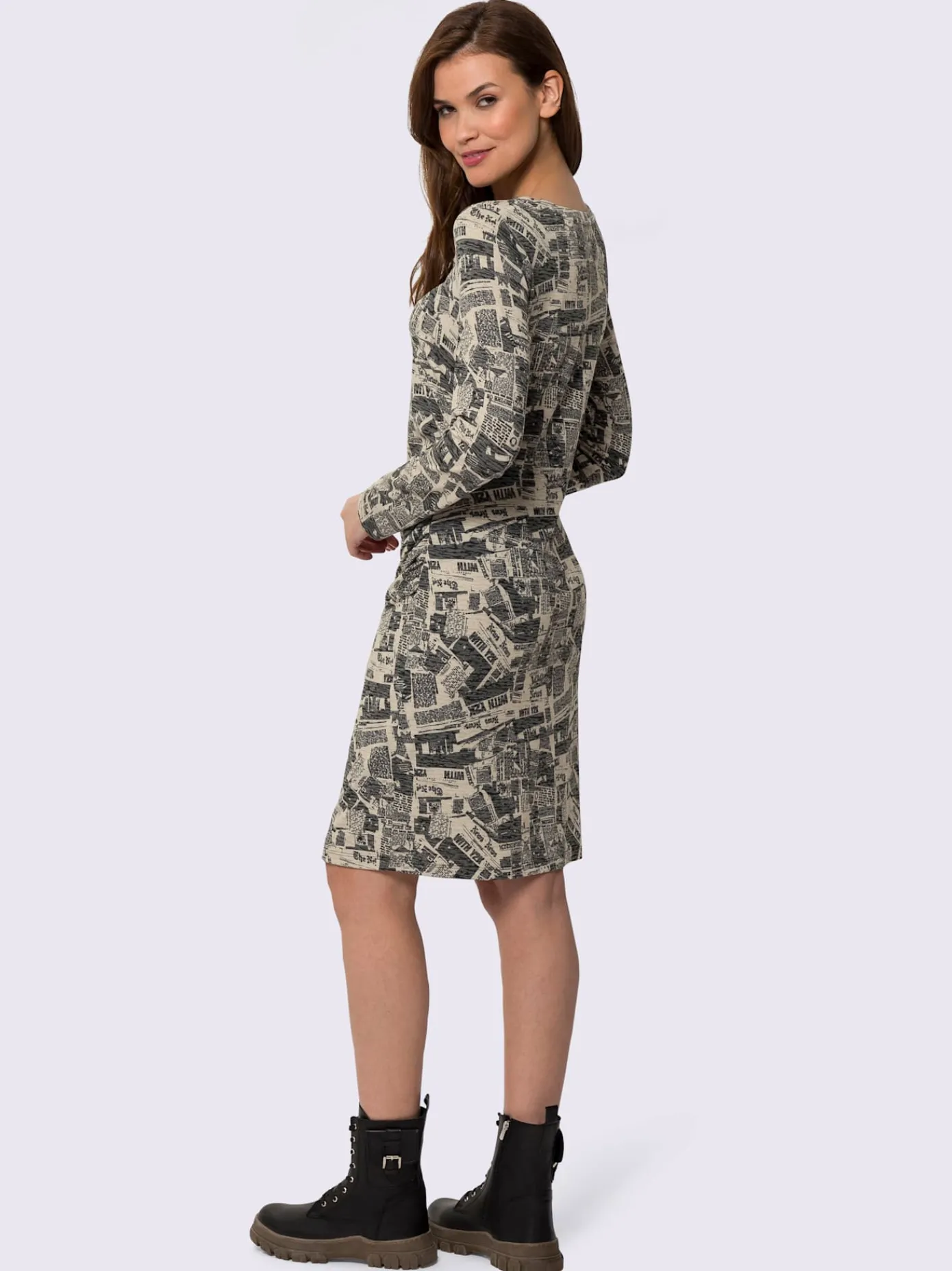 Mandarin Robes<Robe imprimée imprimé moderne