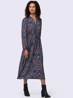 Linea Tesini Robes<Robe imprimée motif paisley coloré