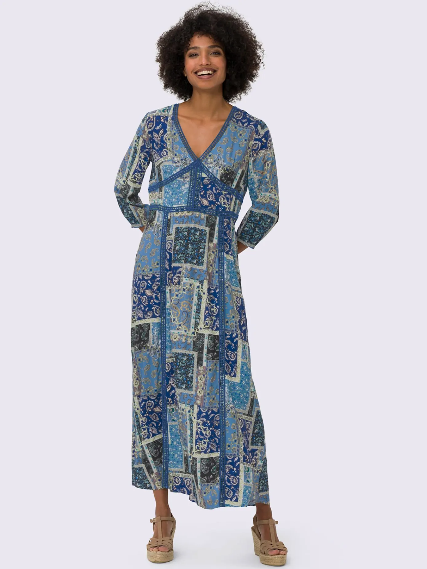 Linea Tesini Robes<Robe imprimée pure viscose