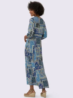 Linea Tesini Robes<Robe imprimée pure viscose