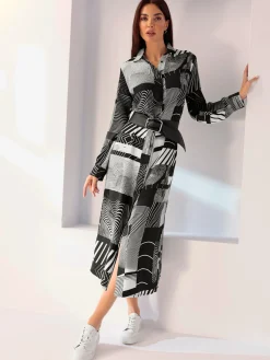 Rick Cardona Robes<Robe imprimée qualité tissée