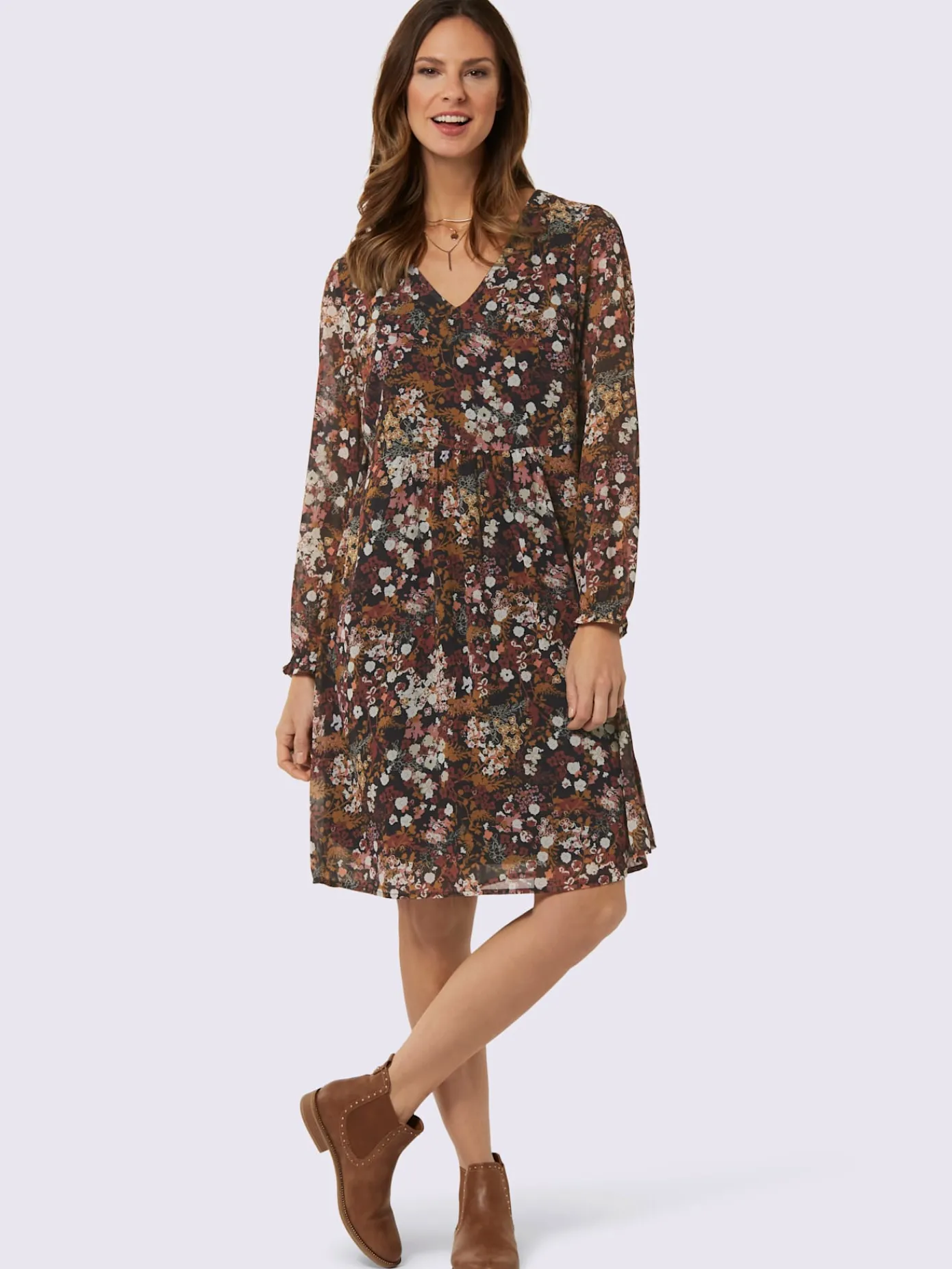 Robes<Robe imprimée qualité tissée