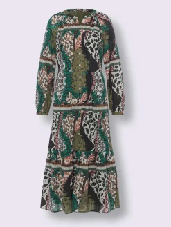 Linea Tesini Robes<Robe imprimée qualité tissée