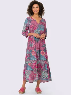 Linea Tesini Robes<Robe imprimée viscose douce et fluide