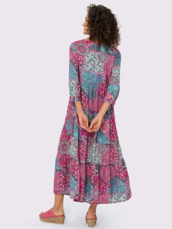 Linea Tesini Robes<Robe imprimée viscose douce et fluide