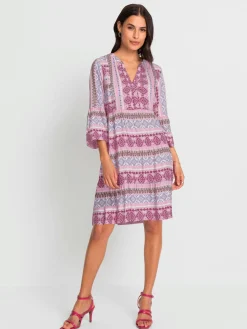 Robes<Robe imprimée viscose (ecovero)