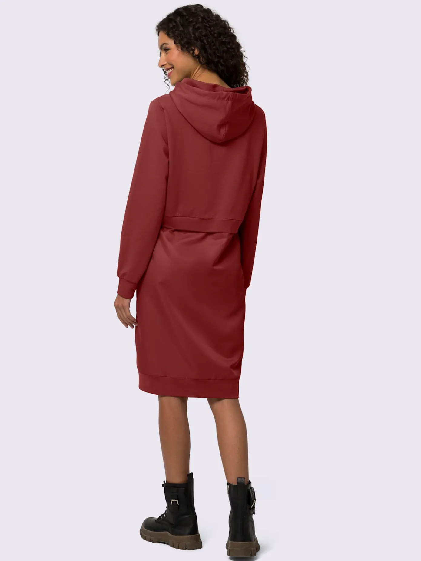 Mandarin Robes<Robe légère mélange de matières tendance