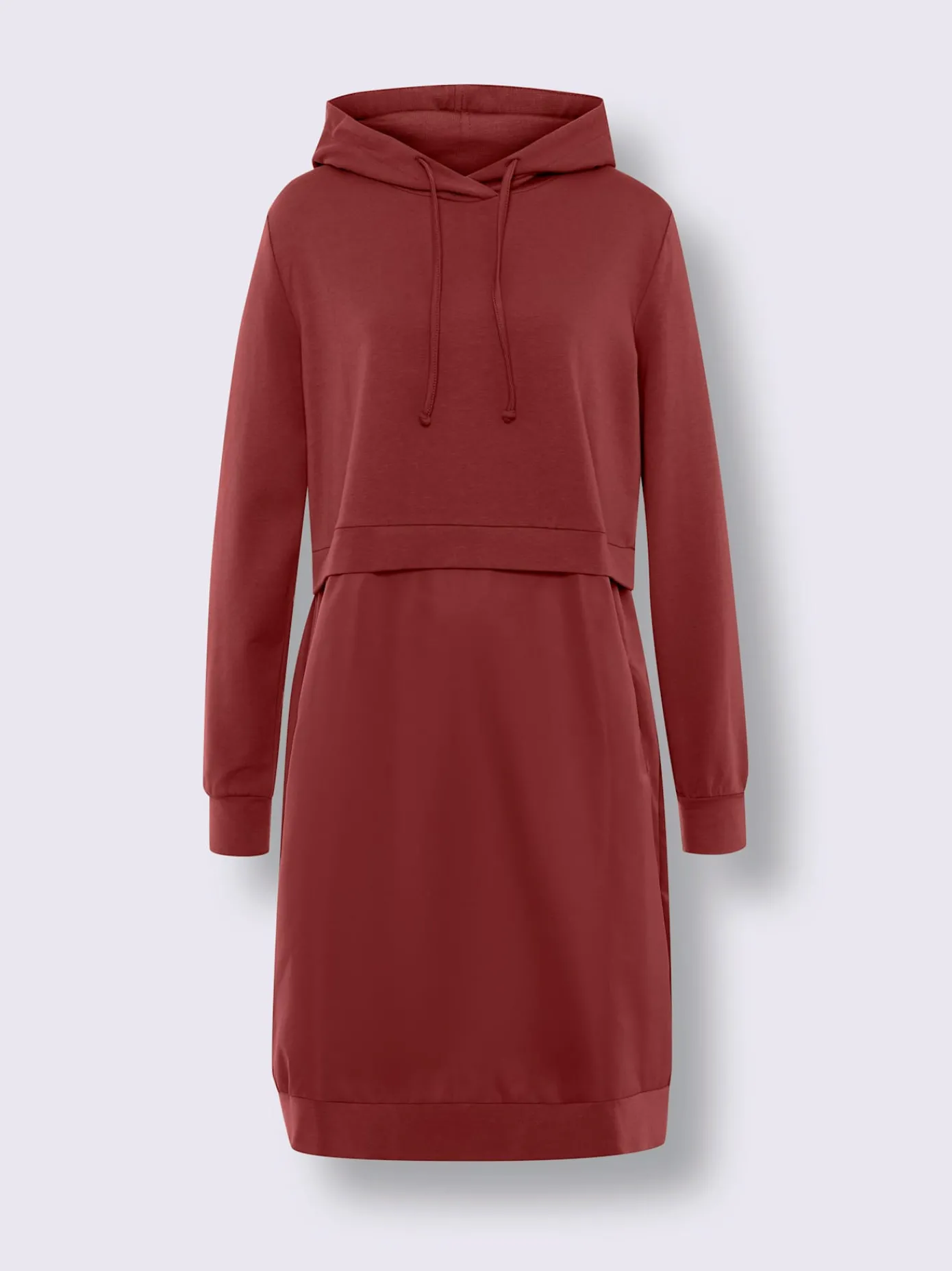 Mandarin Robes<Robe légère mélange de matières tendance