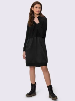 Mandarin Robes<Robe légère mélange de matières tendance