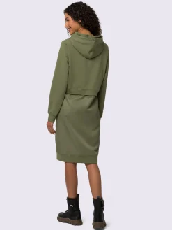 Mandarin Robes<Robe légère mélange de matières tendance