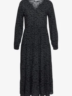 LASCANA Robes<Robe longue avec encolure en v